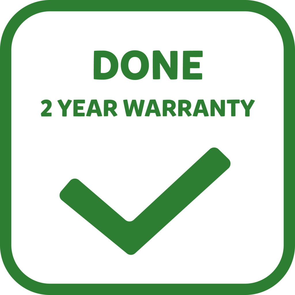 Sprinkler Repair, 2 year warranty